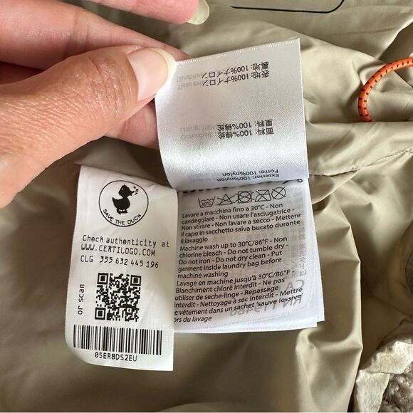 Save the Duck Ultra Light Jacket in Tan Size Large - Picture 10 of 10